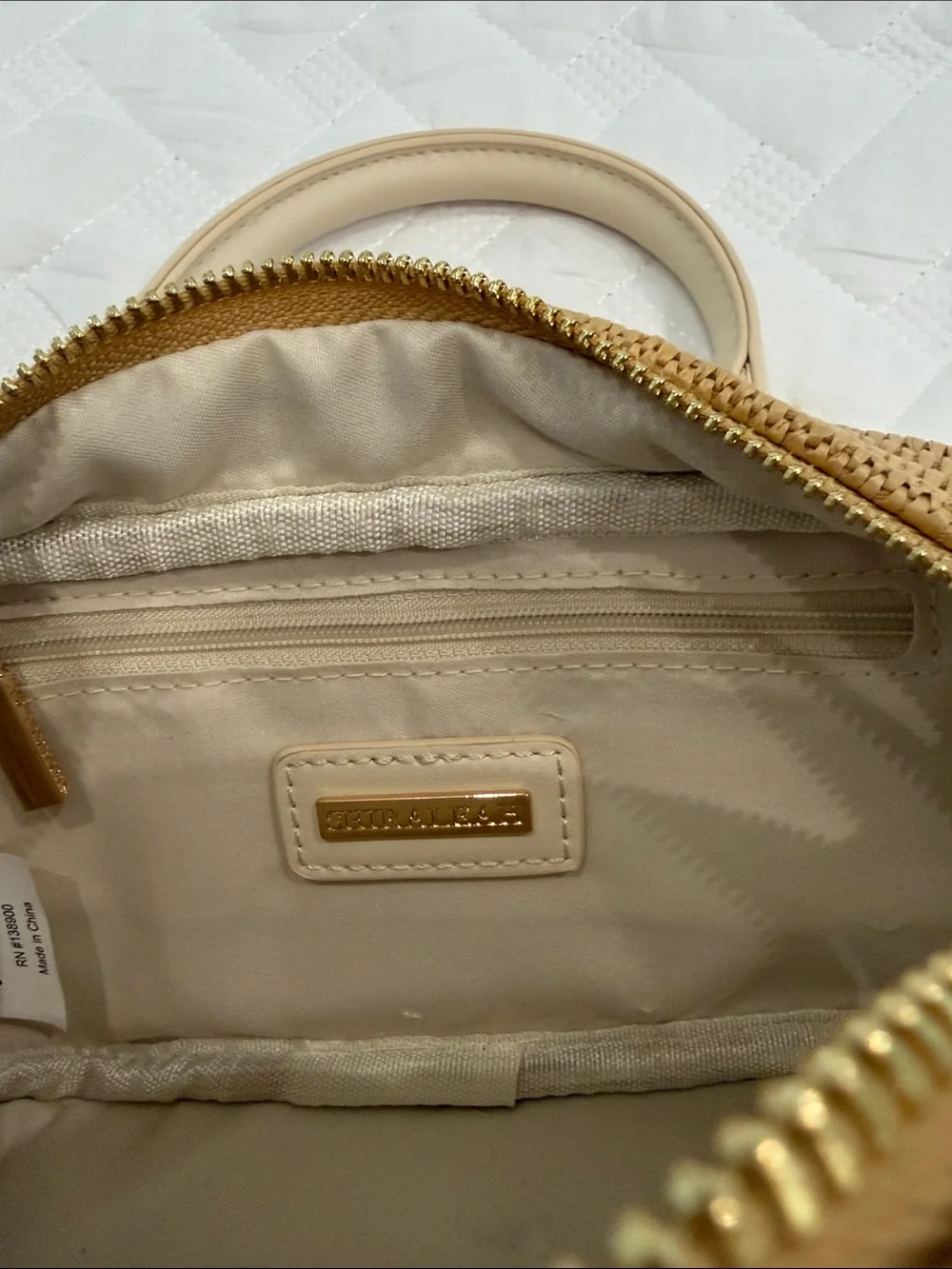 ~ Shiraleah ~ EUC ~ Ravello Cross-Body Bag in Natural